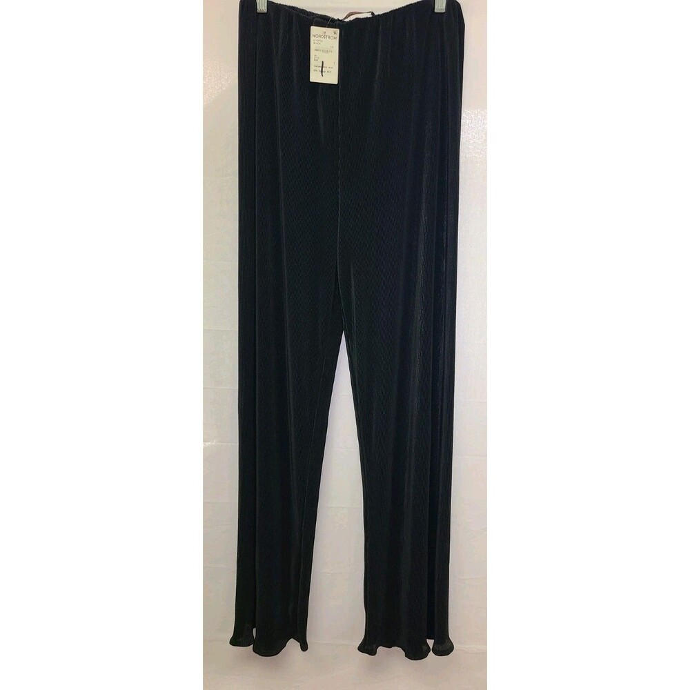 Reneec Womens Black Elastic Pants Sz Large Nordstrom 4712PTA Reneec.